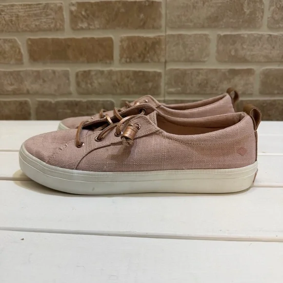 Sperry Women's Crest Vibe Two Tone Rose Sneakers Size 8.5 - Picture 4 of 10